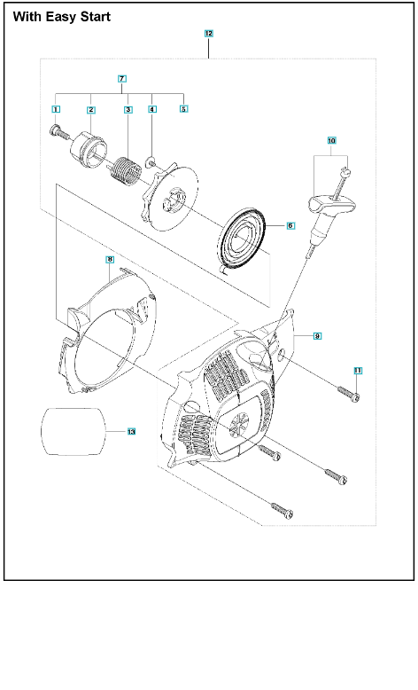 Husqvarna Chainsaw 120 Mark 2 Starter (2)