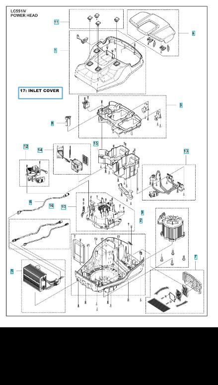 Husqvarna Battery Lawn Mower LC 551iV Power Head