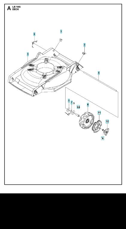 Husqvarna Battery Mulch Mower LB 146i Mower Deck / Cutting Deck