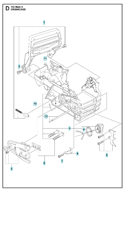 Husqvarna Chainsaw 135 Mark 2 Crankcase