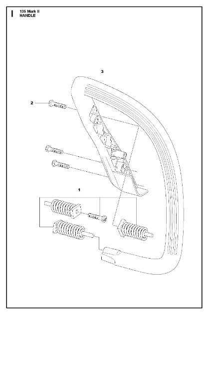 Husqvarna Chainsaw 135 Mark 2 Handle