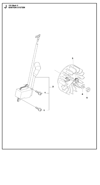 Husqvarna Chainsaw 135 Mark 2 Ignition System