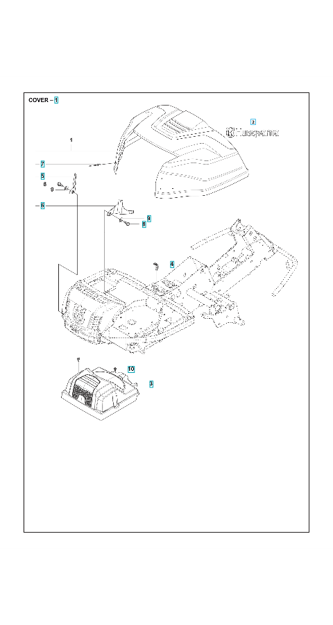 Husqvarna Ride-on Mower R214 Cover 1