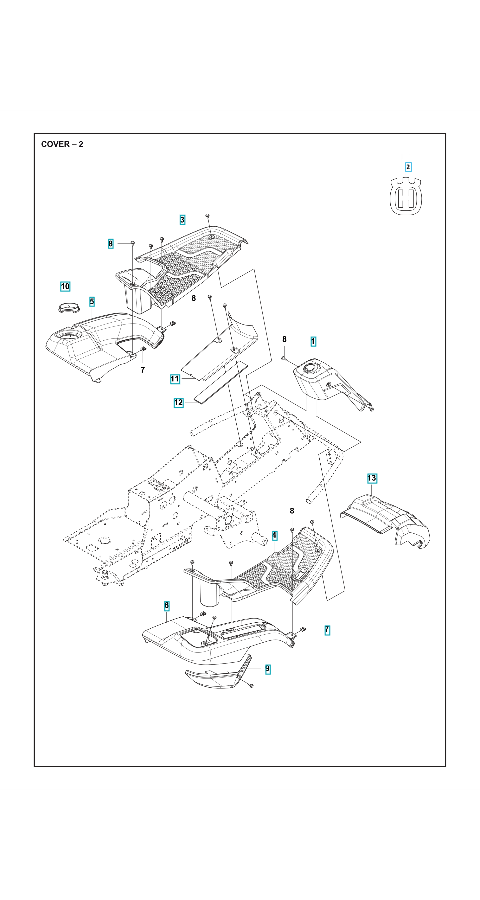 Husqvarna Ride-on Mower R214 Cover 2
