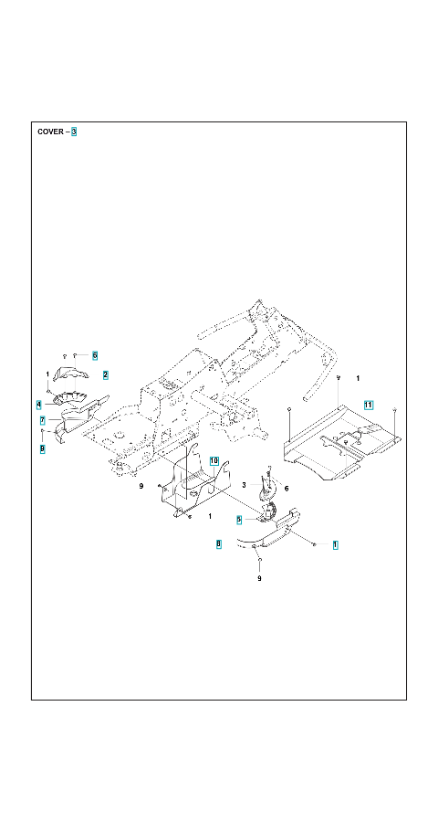 Husqvarna Ride-on Mower R214 Cover 3