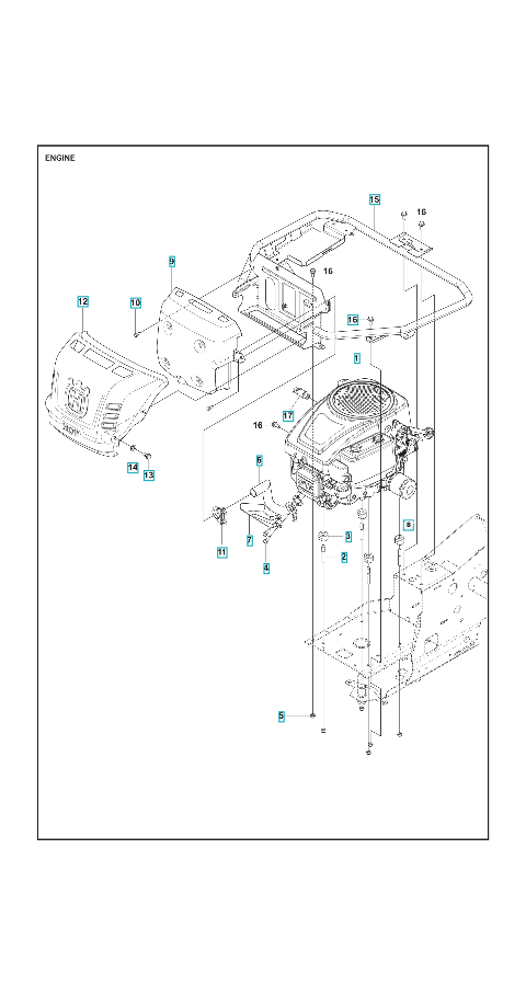 Husqvarna Ride-on Mower R214 Engine