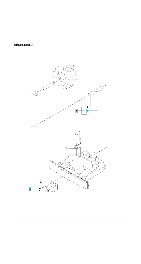 Husqvarna Ride-on Mower R 216 Chassis Rear 1