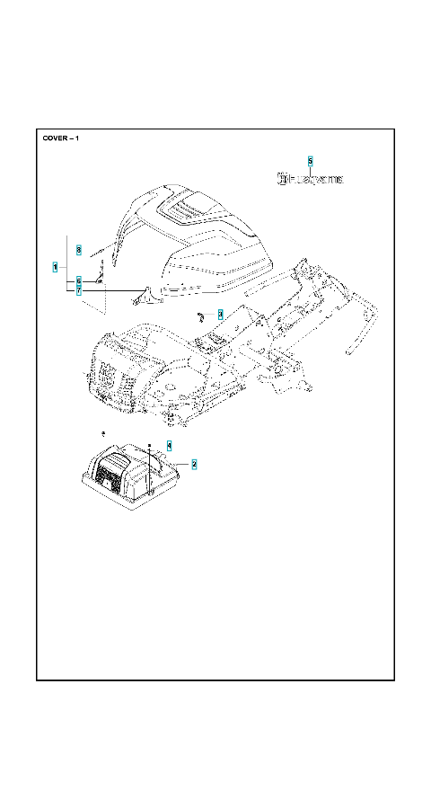 Husqvarna Ride-on Mower R 216 Cover 1