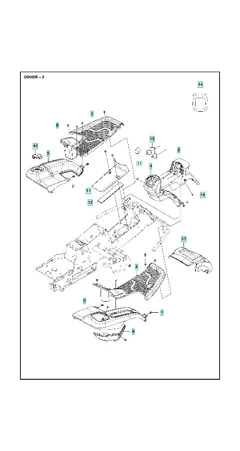 Husqvarna Ride-on Mower R 216 Cover 2