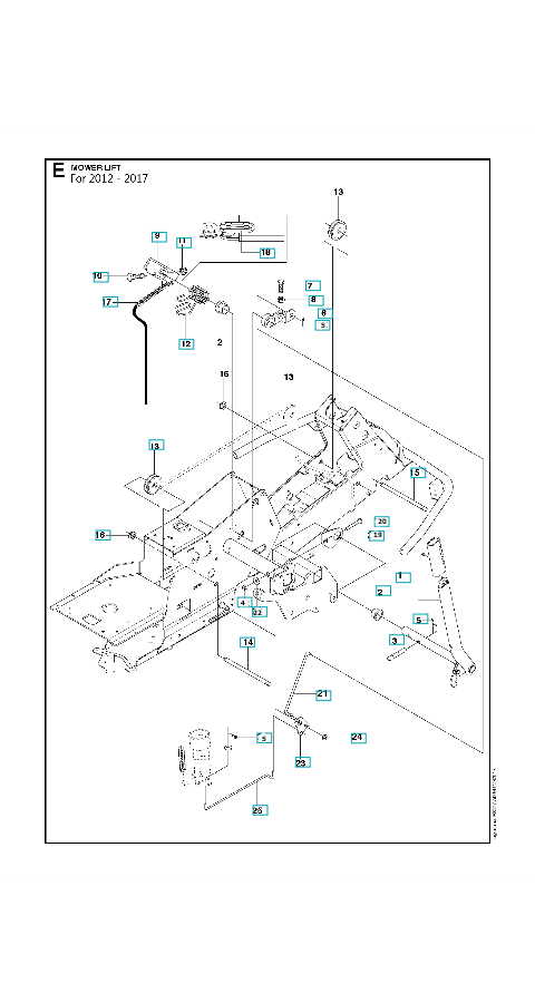 Husqvarna Ride-on Mower R 216 Mower Lift / Deck Lift 1