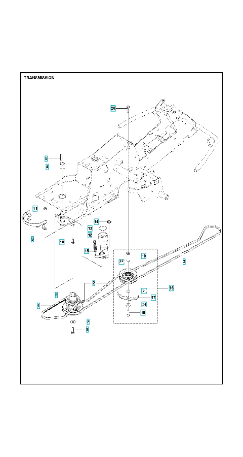 Husqvarna Ride-on Mower R 216 Transmission 2