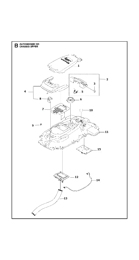 Automower 305 2020 Chassis Upper