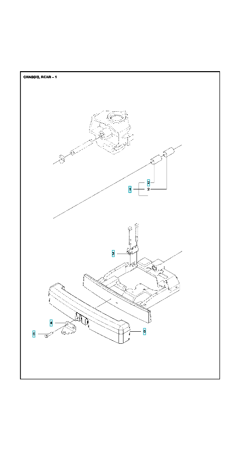 Husqvarna Ride-on Mower R 316T Chassis Rear 2
