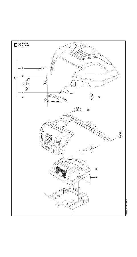 Husqvarna Ride-on Mower R 316T Cover 3