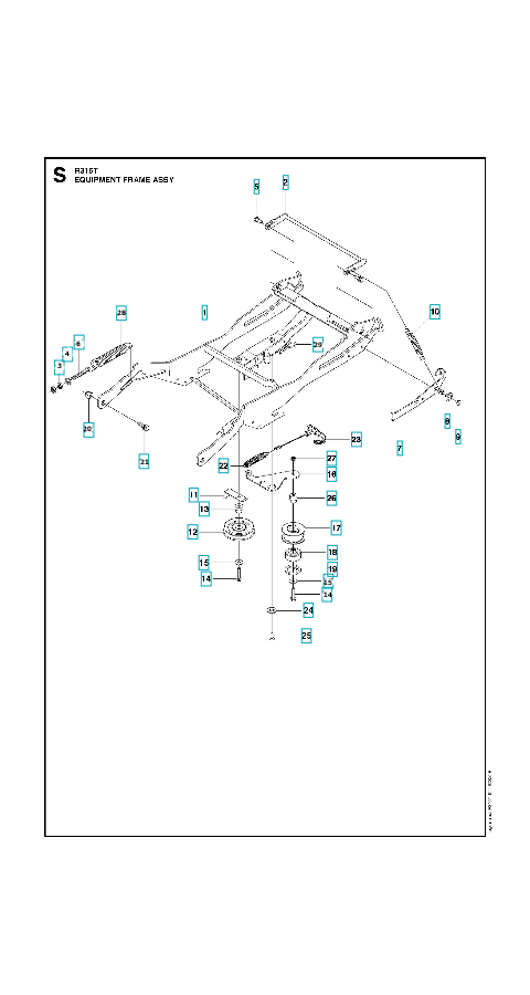Husqvarna Ride-on Mower R 316T Frame