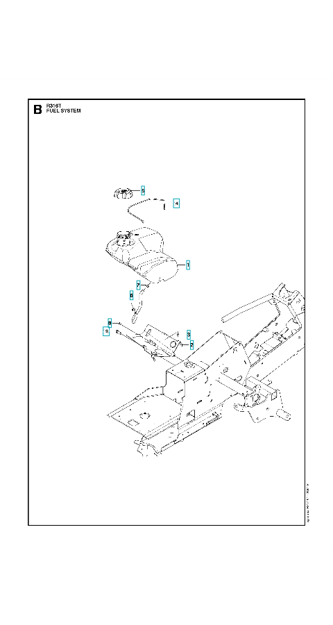 Husqvarna Ride-on Mower R 316T Fuel System