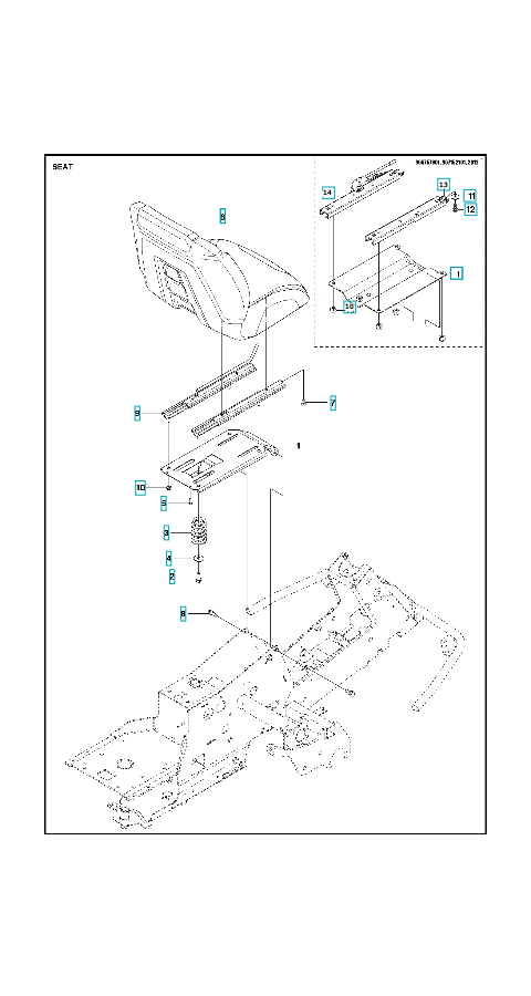 Husqvarna Ride-on Mower R 316T Seat