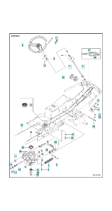 Husqvarna Ride-on Mower R 316T Steering 1