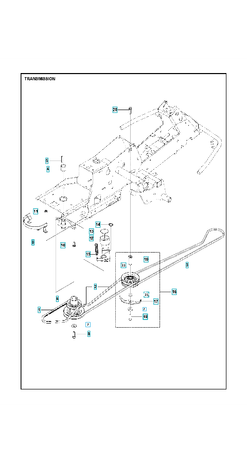 Husqvarna Ride-on Mower R 316T Transmission 1