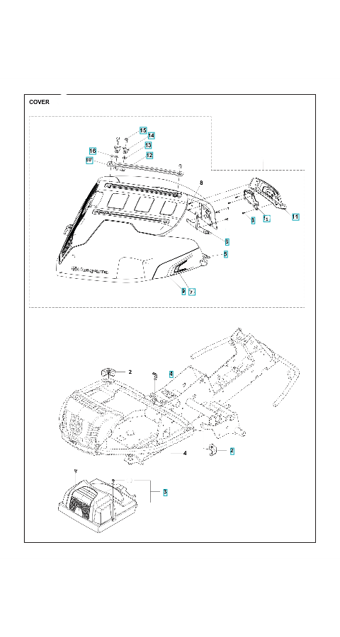 Husqvarna Ride-on Mower R 320X AWD Cover 2