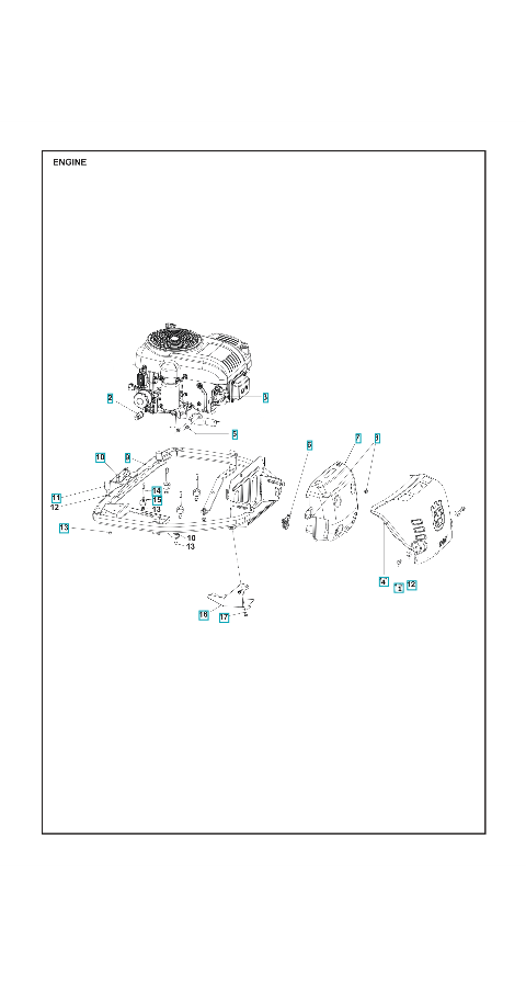 Husqvarna Ride-on Mower R 320X AWD Engine