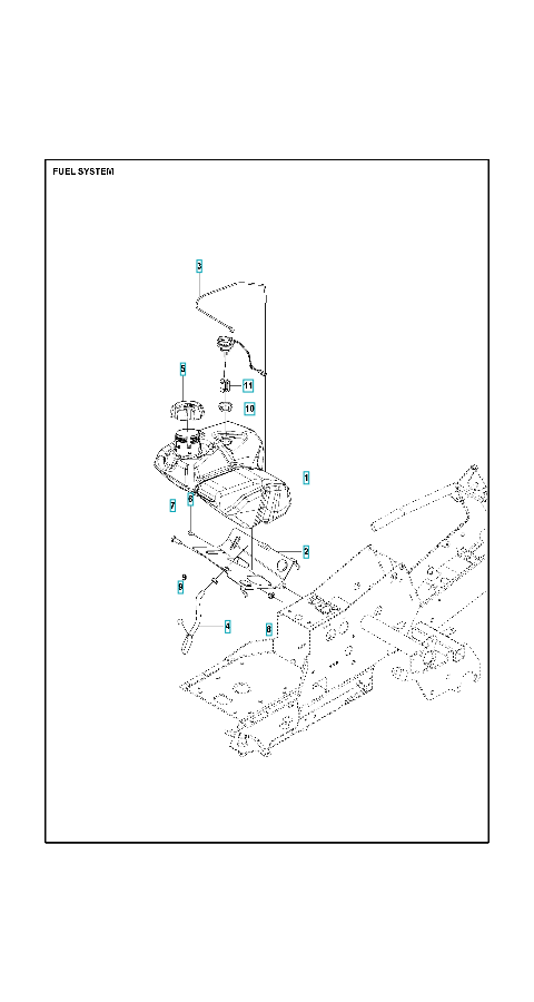 Husqvarna Ride-on Mower R 320X AWD Fuel System