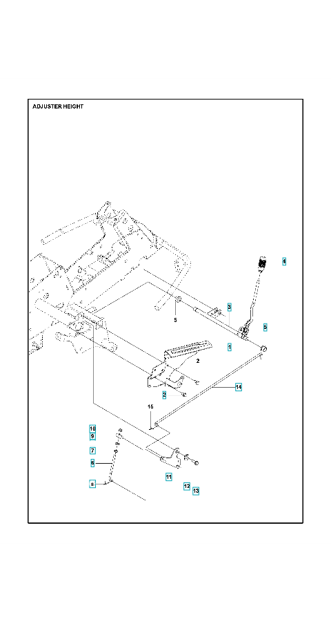 Husqvarna Ride-on Mower R 320X AWD Height Adjustment