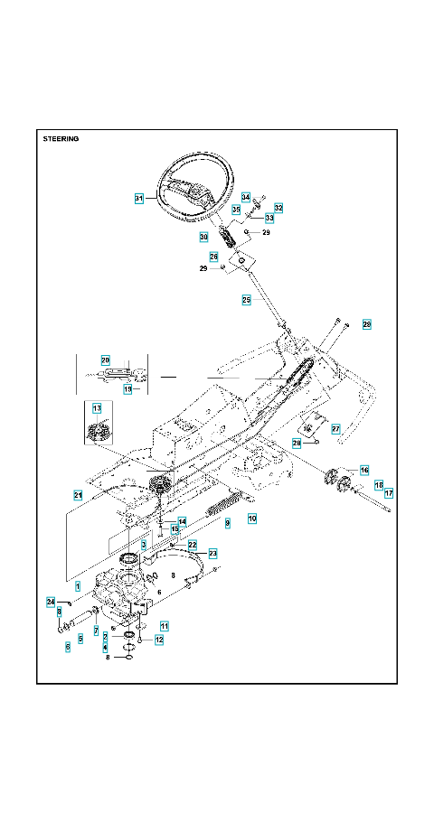 Husqvarna Ride-on Mower R 320X AWD Steering