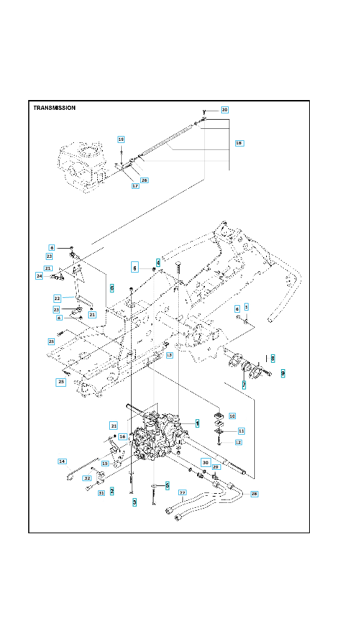 Husqvarna Ride-on Mower R 320X AWD Transmission 2