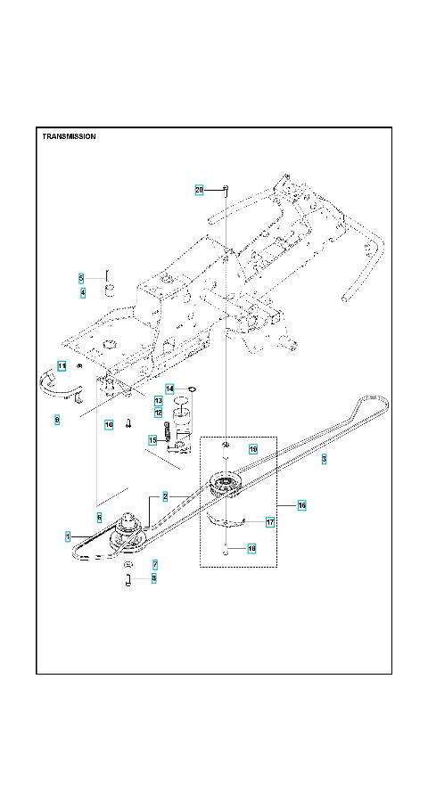 Husqvarna Ride-on Mower R 320X AWD Transmission 3