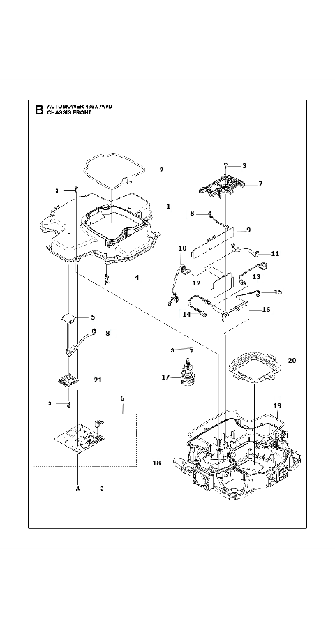 Automower 435X AWD Chassis