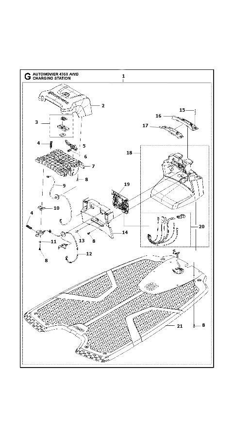 Automower 435X AWD Charging Station
