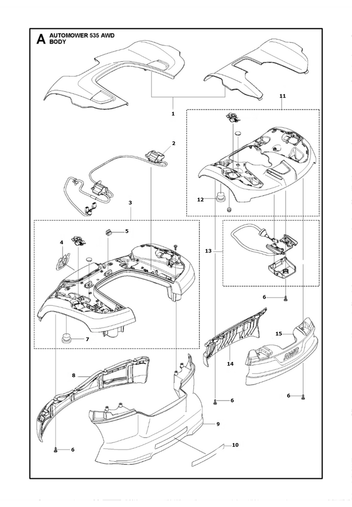 Automower 535 AWD Cover