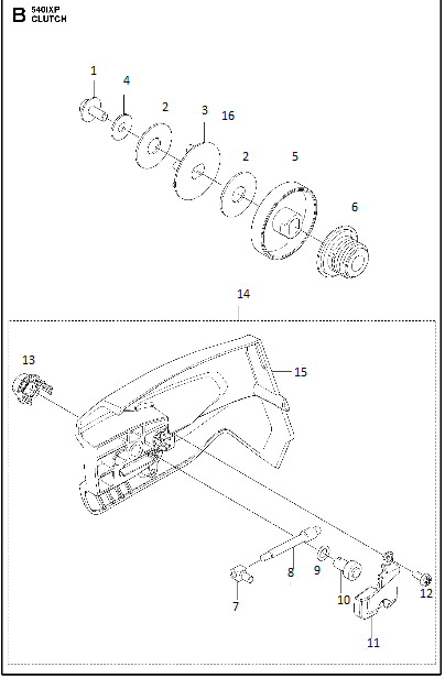 Husqvarna Chainsaw 540i XP Clutch