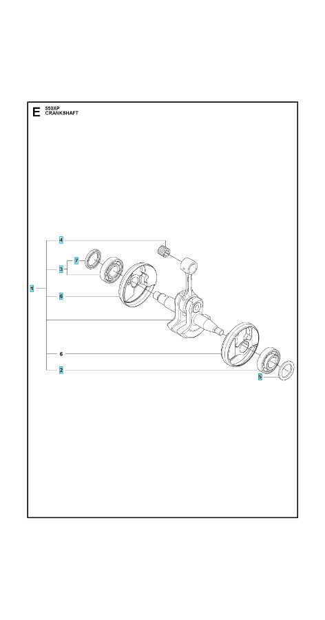 Husqvarna Chainsaw 550XP Crankshaft