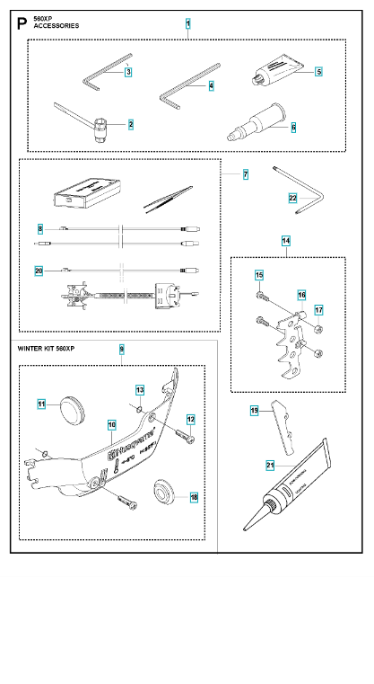 Husqvarna Chainsaw 560XP Accessories