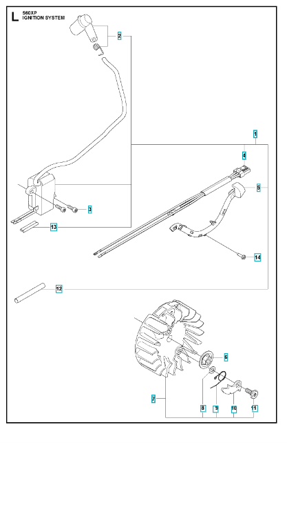 Husqvarna Chainsaw 560XP Ignition System