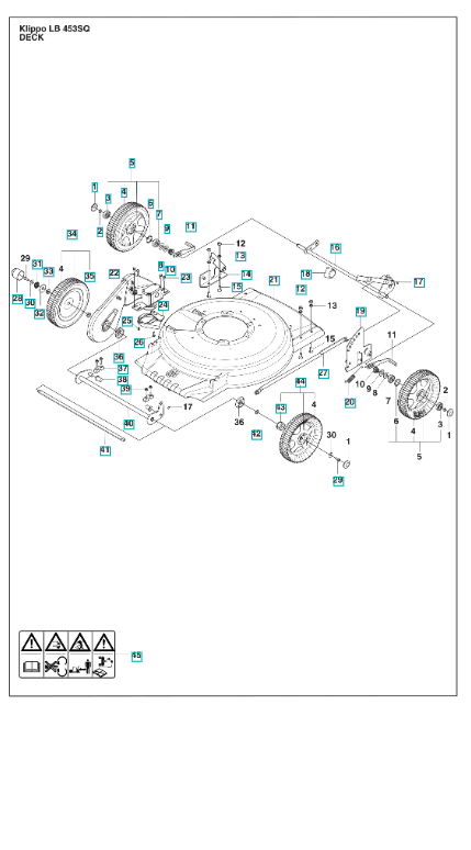 Husqvarna Petrol Lawn Mower KLIPPO LB 453SQ Chassis
