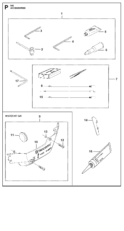 Husqvarna Chainsaw 545 Accessories
