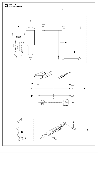 Husqvarna Chainsaw T540 XP II Accessories