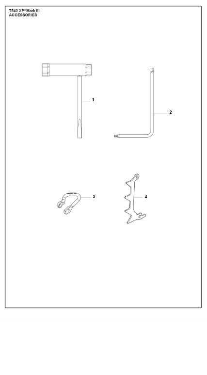 Husqvarna Chainsaw T540 XP III Accessories
