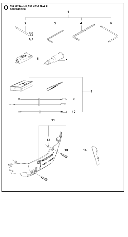Husqvarna Chainsaw 550 XP II Accessories