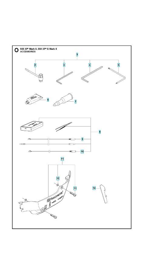Husqvarna Chainsaw 550 XP G II Accessories