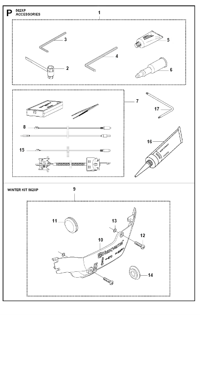 Husqvarna Chainsaw 562 XP Accessories