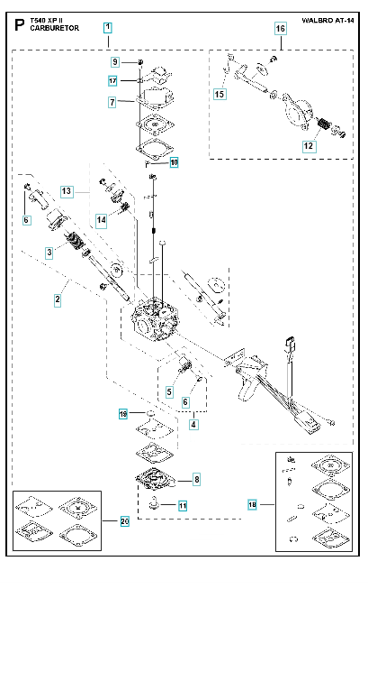 Husqvarna Chainsaw T540 XP II Carburetor