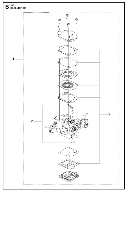 Husqvarna Chainsaw 585 Carburetor Details