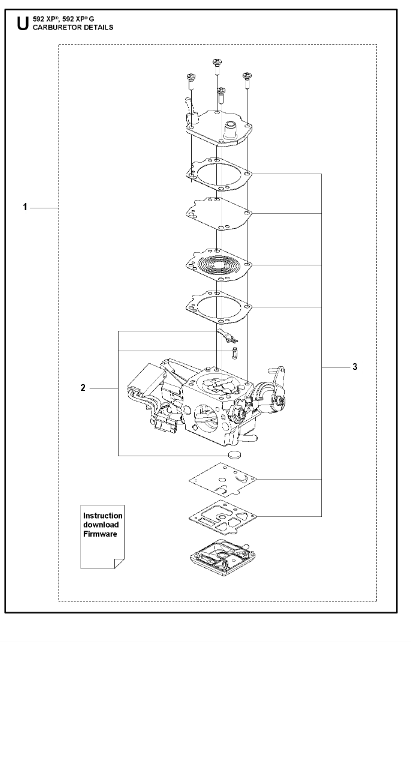 Husqvarna Chainsaw 592 XP G Carburetor Details