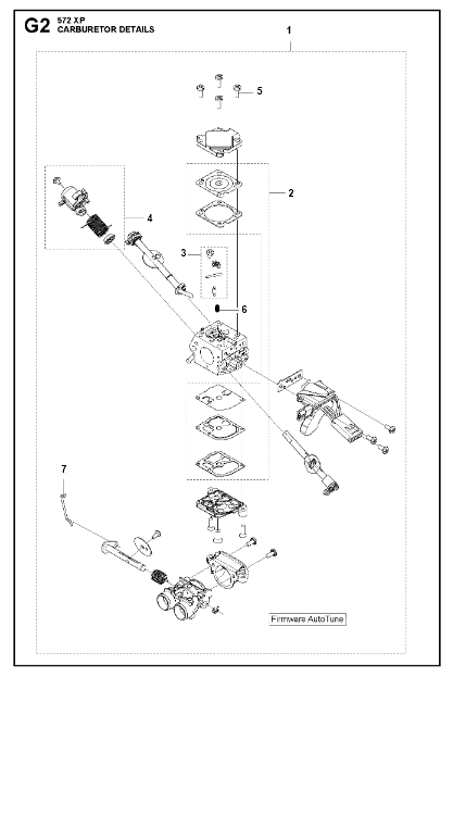 Husqvarna Chainsaw 572 XP Carburetor Details