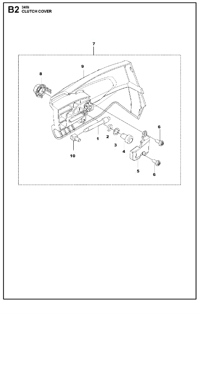 Husqvarna Chainsaw 340i Clutch Cover 2