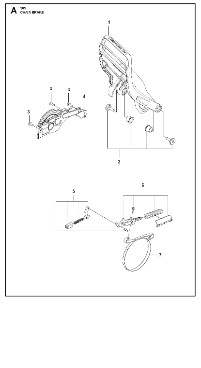 Husqvarna Chainsaw 585 Chain Brake